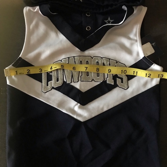 NWT Authentic Dallas Cowboys girls cheer outfit. 2 piece set 4T - Picture 13 of 13